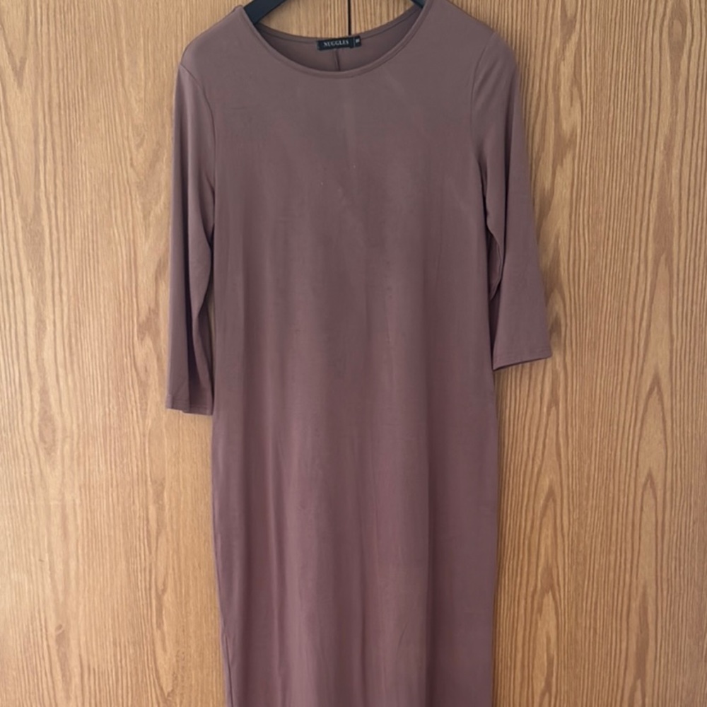 Nuggles, size Medium,  Tan Layering Midi Dress